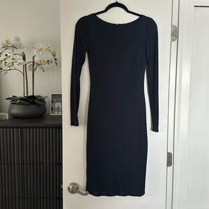 Ralph Lauren Black Label Navy Long Sleeve Dress